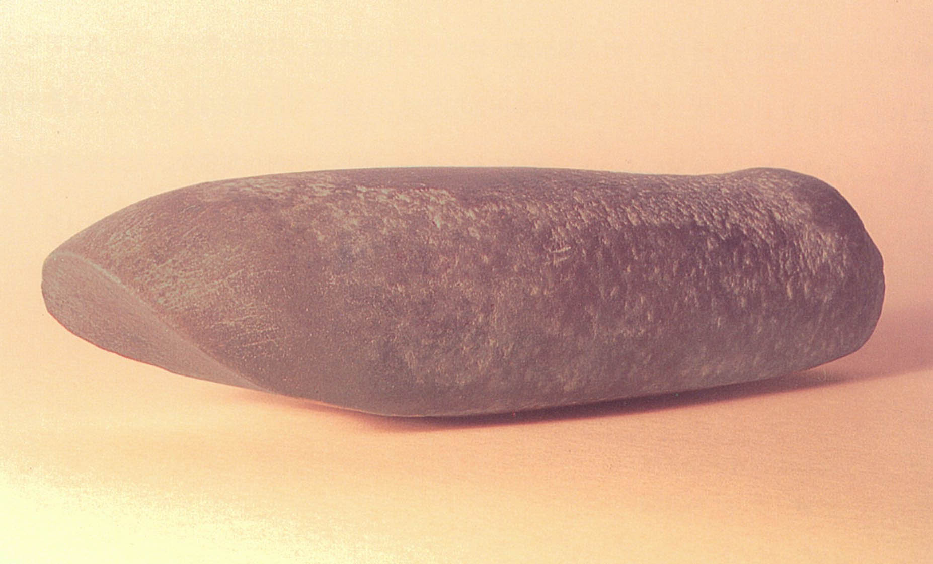 丸木舟を作った石斧（いしおの）
